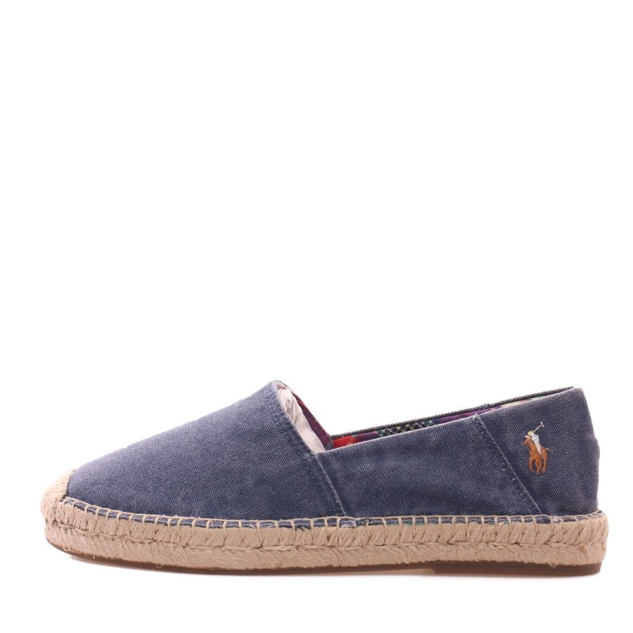 Uomo Ralph Lauren Espadrillas | Scarpa Uomo Ralph Lauren Espadrillas Cevio Blue Denim 803-893744 123