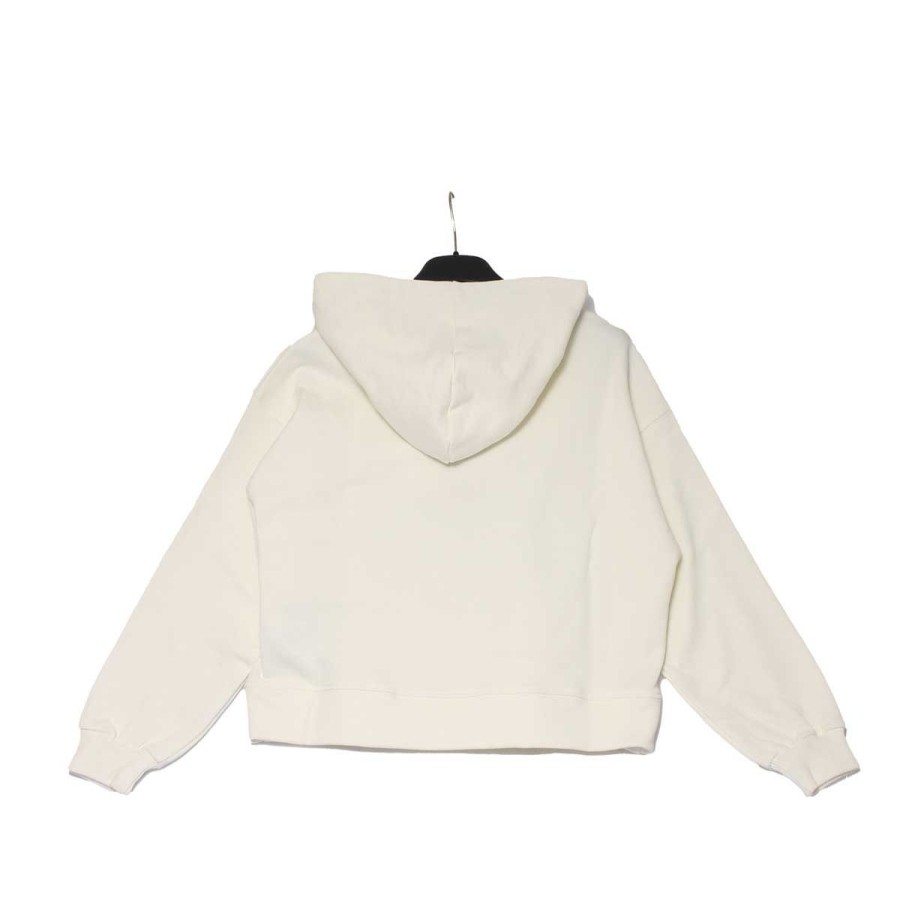 Kid & Youth Aniye By Felpe / Maglie | Felpa Kid Aniye By Girl Hoodie Con Cappuccio Sofy Bianco 115022 121