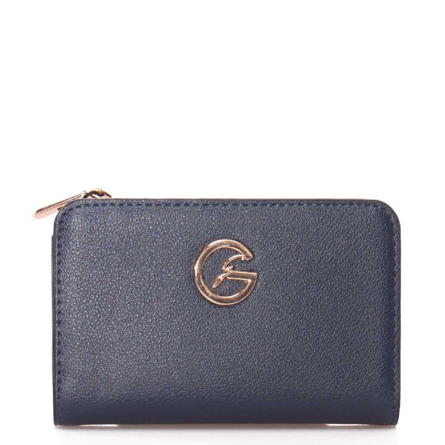 Donna Gattinoni Portafogli | Portafoglio Donna Gattinoni Roma Wallet Flip Clip Lady Blue Bendy8262 123