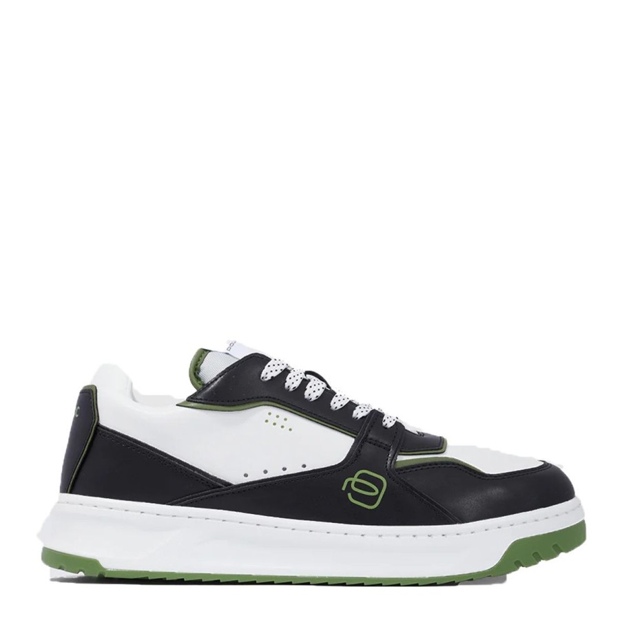 Uomo Piquadro Sneakers | Scarpa Uomo Piquadro Sneakers Urban Nero E Verde Sn6171 Co