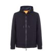 Uomo Suns Abbigliamento | Felpa Uomo Suns Blade Hood In Tessuto Tecnico Navy Gis33004U 223