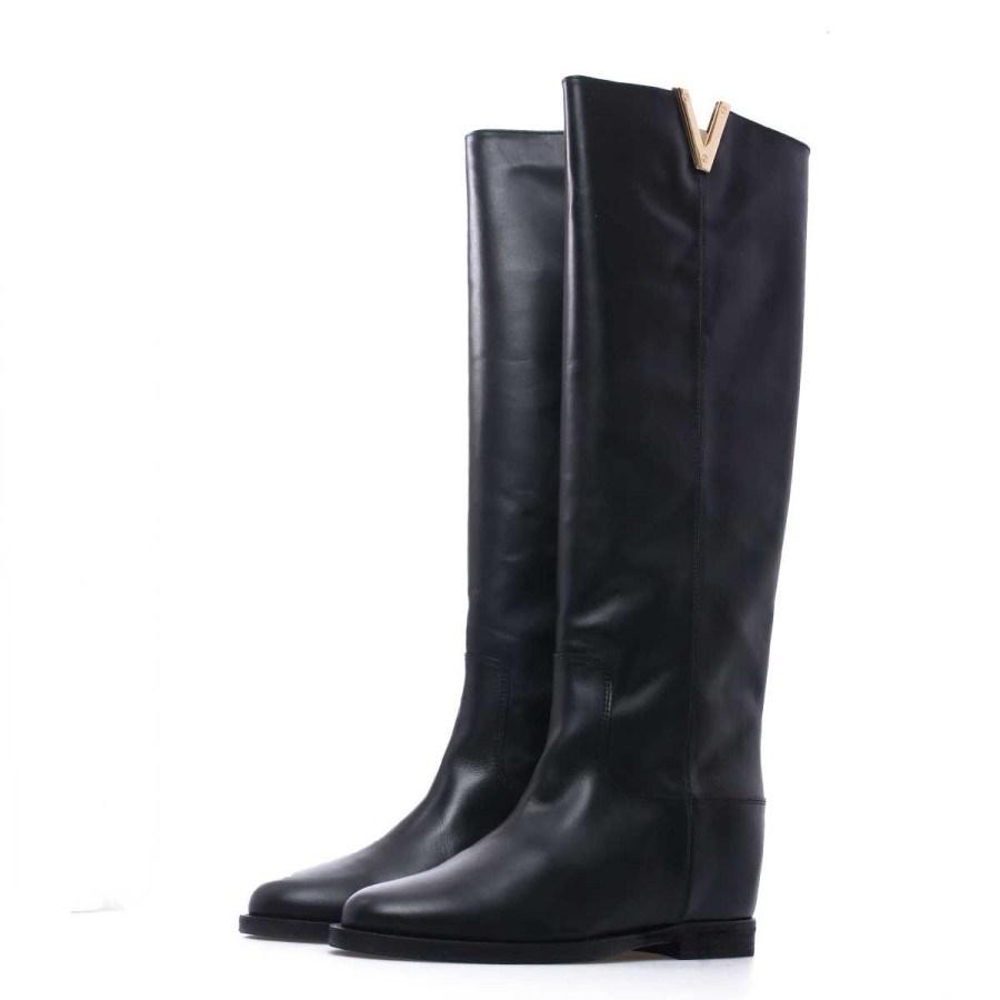 Donna VIa Roma 15 Calzature | Stivali Donna Via Roma 15 Boots Santa Monica Black 2568 222