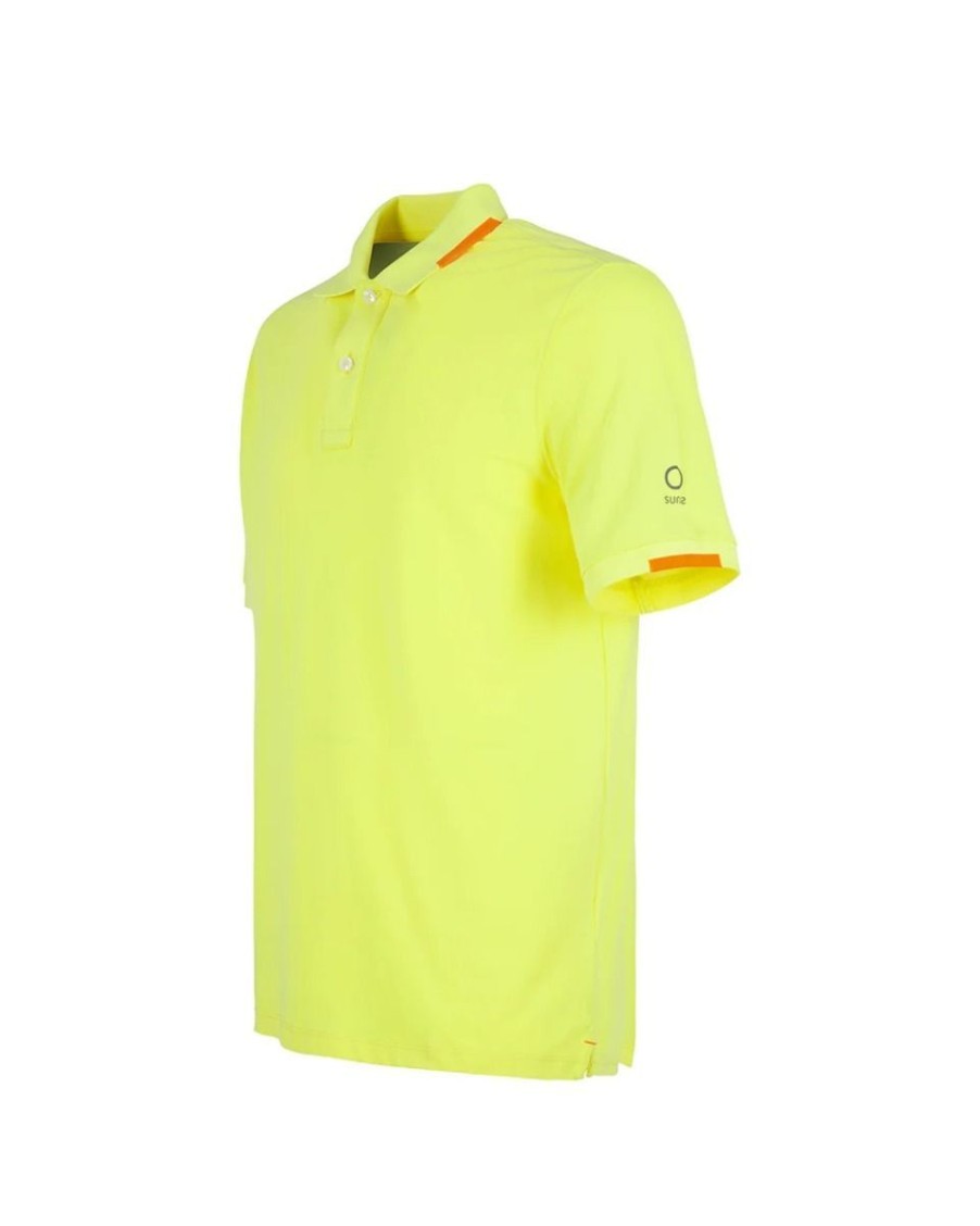 Uomo Suns Abbigliamento | Polo Uomo Suns Federico Classic Tag In Piquet Yellow Pls01037U 123