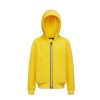 Kid & Youth K-Way Capispalla | Giacca Kid & Youth K-Way In Felpa Con Cappuccio Le Vrai 3.0 Arnel Poly Cotton Yellow K4114Xw Co