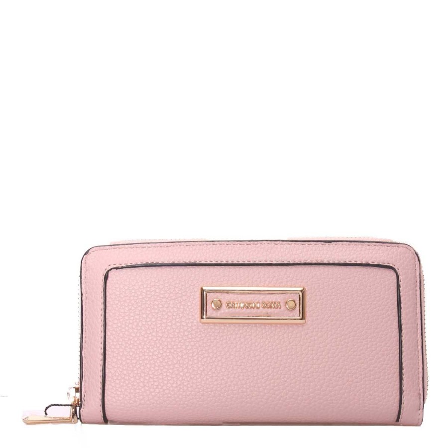 Donna Gattinoni Portafogli | Portafoglio Donna Gattinoni Roma Wallet All Around Zip Large Cloe Pink Bencd8299 123