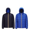 Uomo K-Way Abbigliamento | Giacca Ragazzi Youth K-Way Jacques Thermo Plus 2 K111Be Blue Double 220