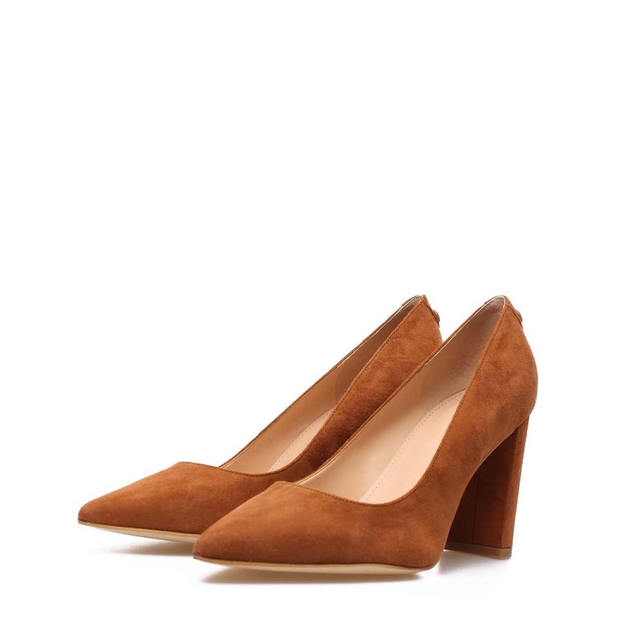 Donna Guess Calzature | Scarpa Donna Guess Decollete' Bettey Cognac Fl7Betsue 222