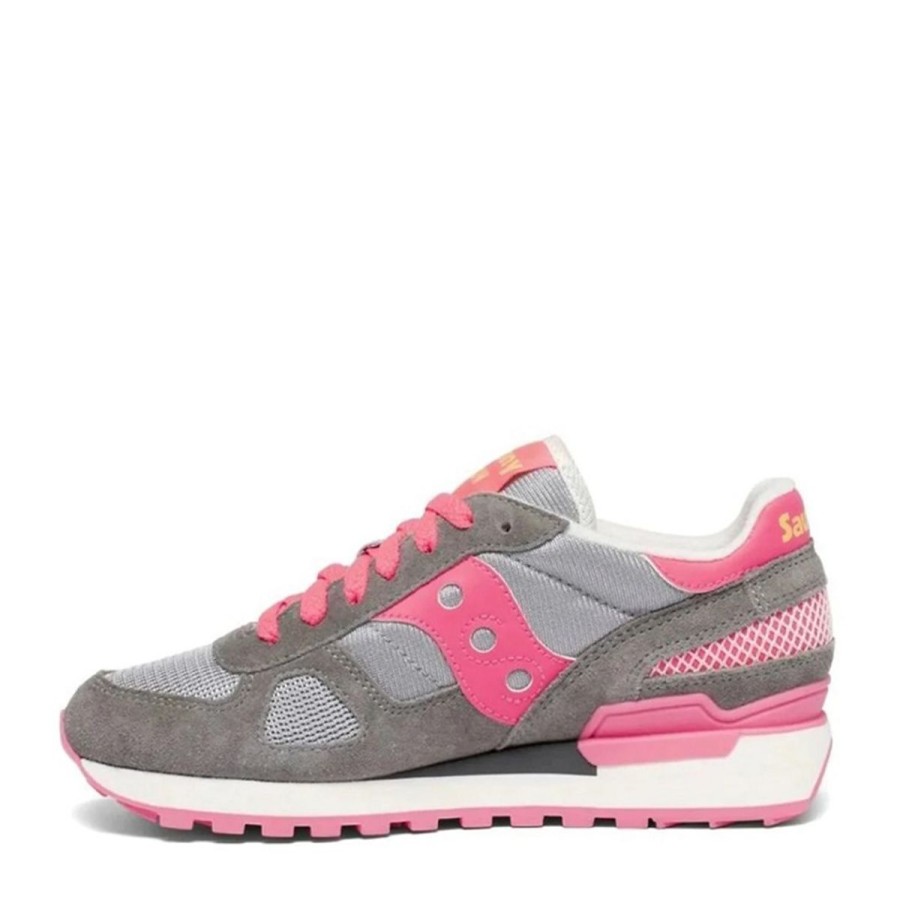 Donna Saucony Calzature | Scarpa Donna Saucony Shadow Original Grey / Vizipink S1108 123