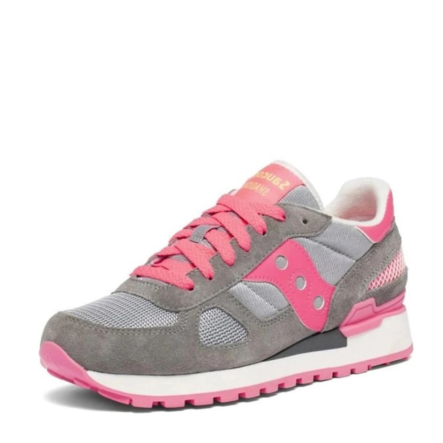 Donna Saucony Calzature | Scarpa Donna Saucony Shadow Original Grey / Vizipink S1108 123