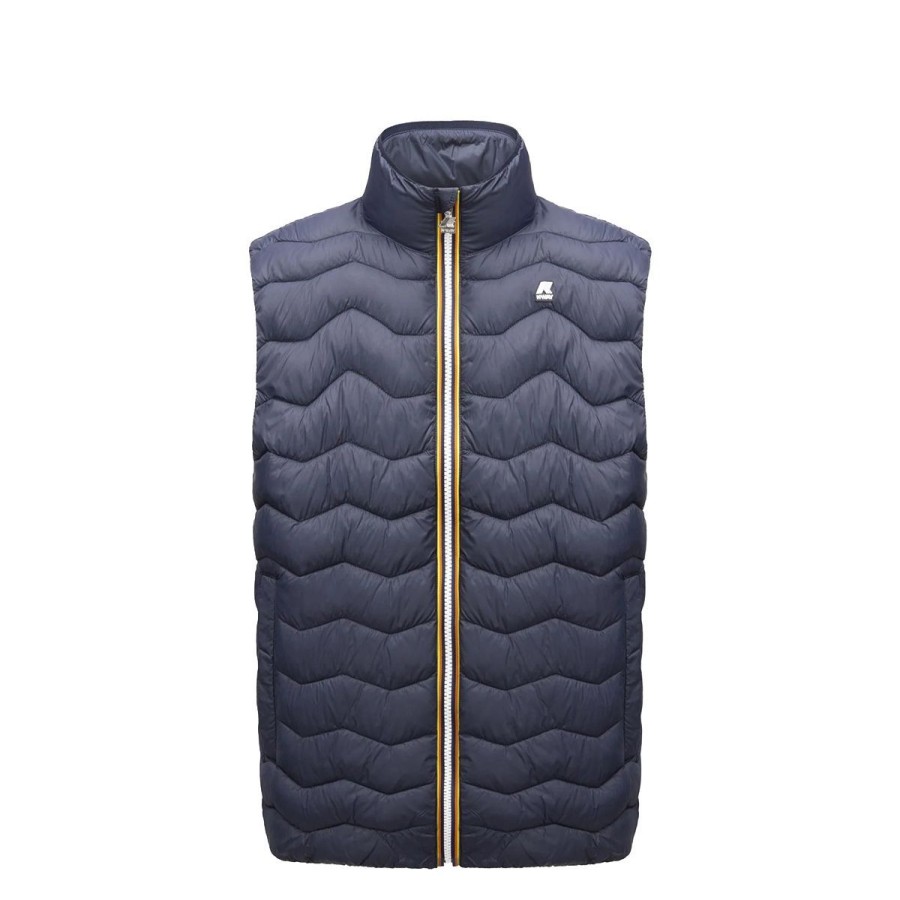 Uomo K-Way Abbigliamento | Gilet Uomo K-Way Valen Eco Warm Blue Depht K6114Rw Co