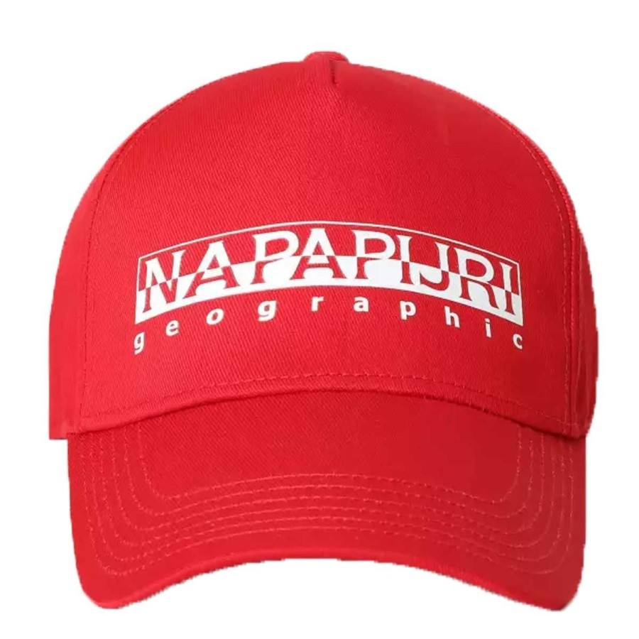 Uomo Napapijri Abbigliamento | Berretto Uomo Napapijri Hat Framing Bright Red Np0A4Eah 120