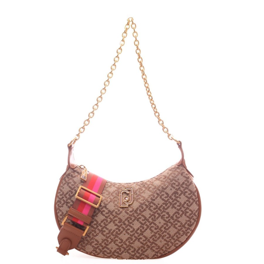 Donna Liu Jo Borse A Spalla | Borsa Donna Liu Jo Hobo Bag M Brionia Cammello Af3110 223