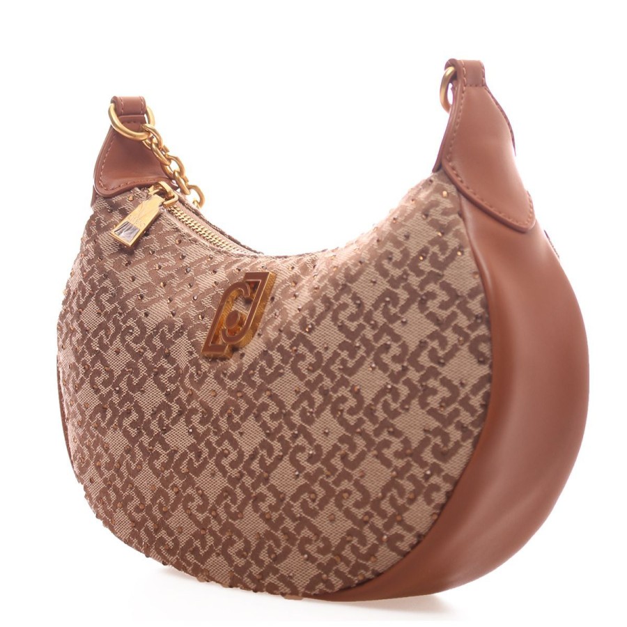 Donna Liu Jo Borse A Spalla | Borsa Donna Liu Jo Hobo Bag M Brionia Cammello Af3110 223