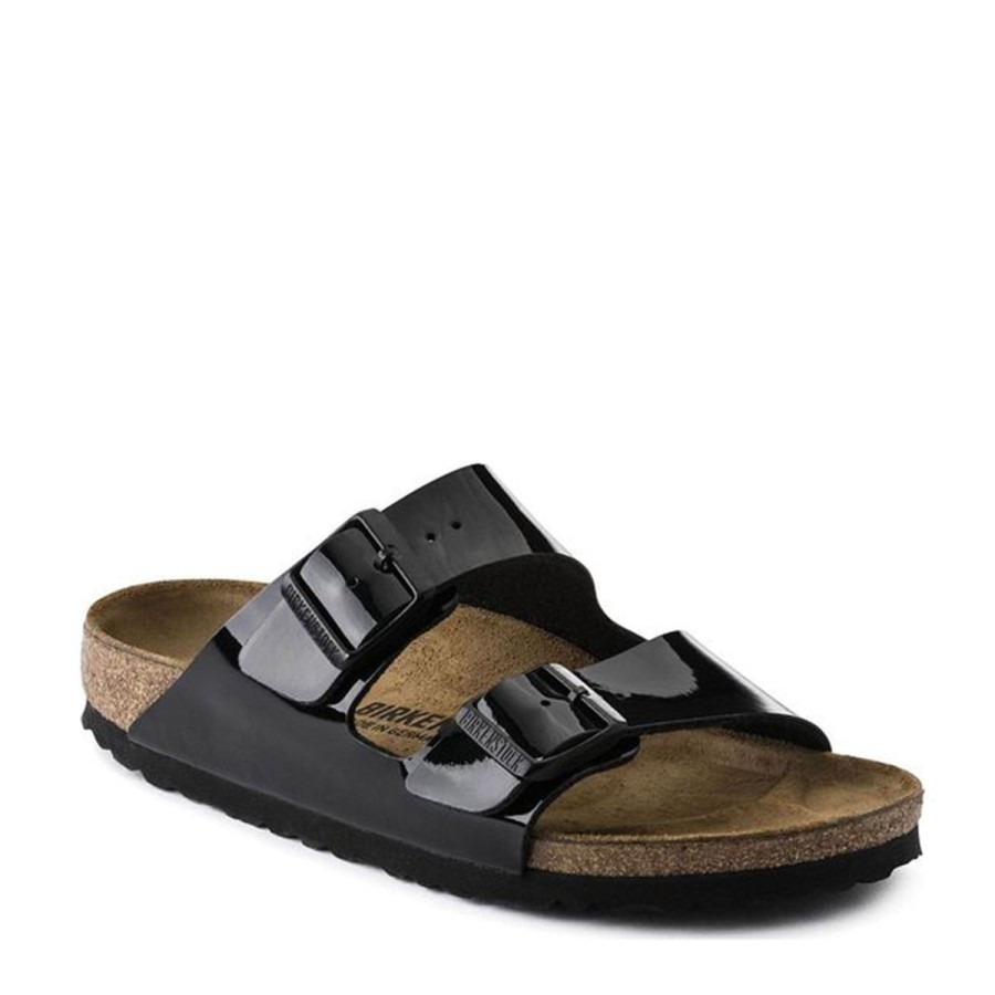 Donna Birkenstock Calzature | Sandalo Donna Birkenstock Arizona Birko Flor Black Patent 1005292 Co