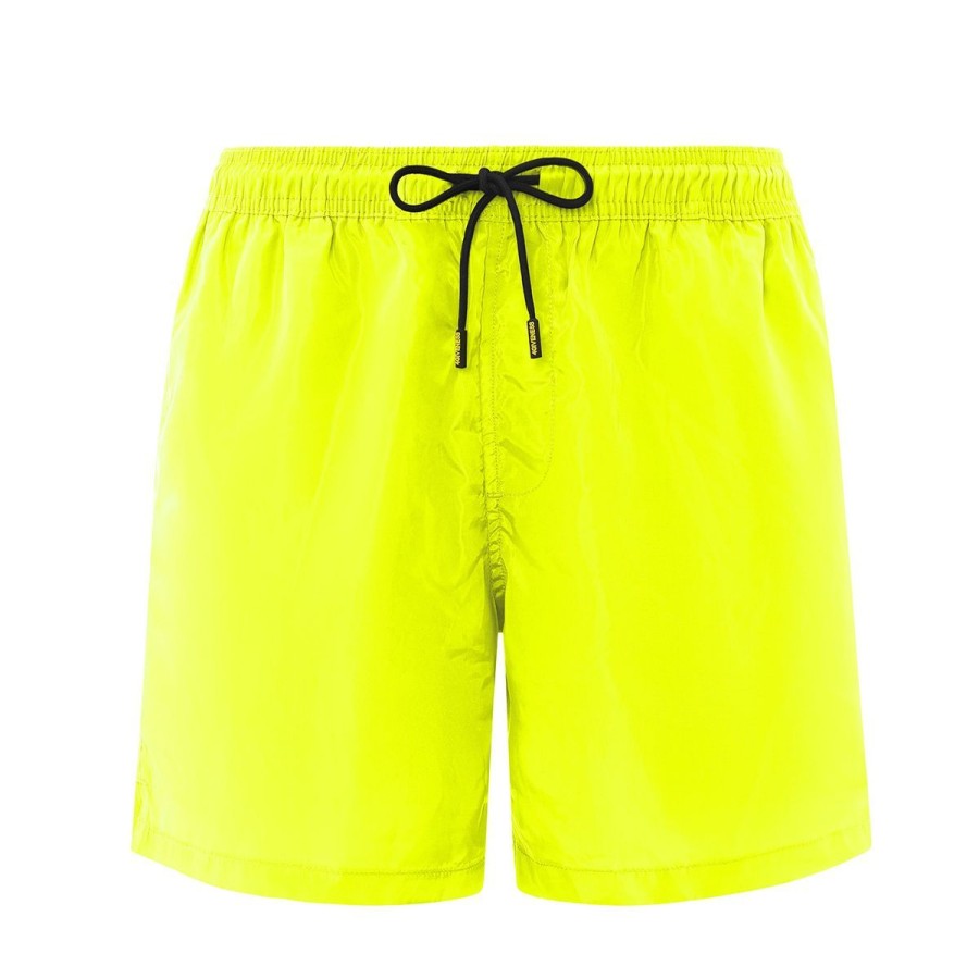 Uomo 4Giveness Abbigliamento | Costume Da Mare Uomo 4Giveness Boxer Basic Lungo Yellow Fgbm2600 123