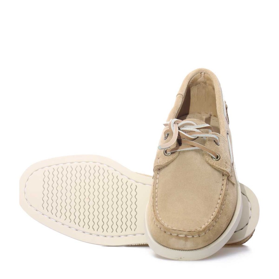 Donna Docksides Sebago Calzature | Scarpa Donna Docksides Sebago Mocassino Portland Flesh Out Beige Camel 71111W 122