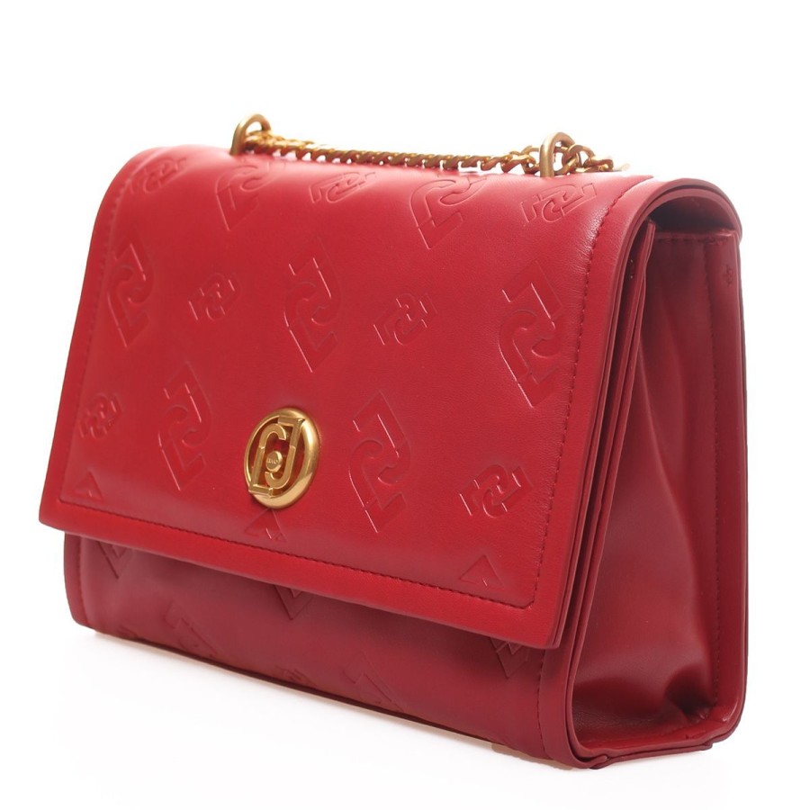 Donna Liu Jo Borse A Spalla | Borsa Donna Liu Jo Crossbody Bag M Oskana Ecs Embossed Red Af3048 223