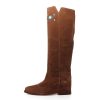 Donna VIa Roma 15 Calzature | Stivali Donna Via Roma 15 Boots Fioretti Turchese Velour Martora 3945 123