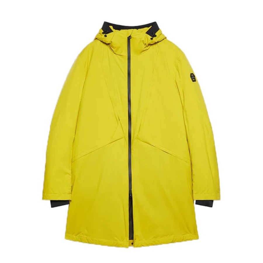 Uomo Piquadro Abbigliamento | Piquadro Giacca Uomo Carcoat Estensibile Giallo Gi6358 223