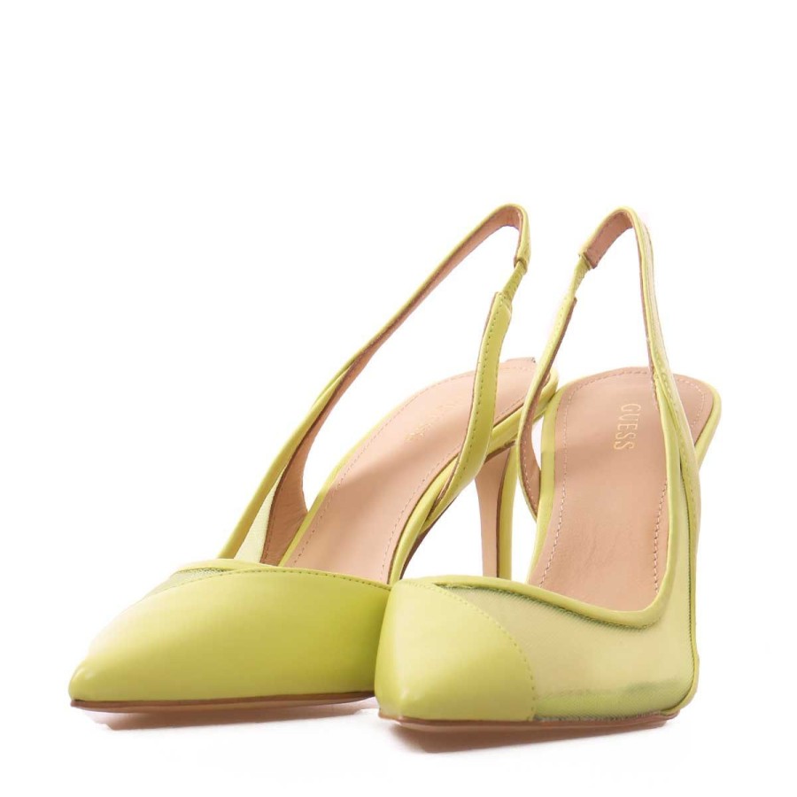 Donna Guess Calzature | Scarpa Donna Guess Decollete Piano Lime Fl5Pnolea 123