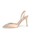 Donna Steve Madden Calzature | Scarpa Donna Steve Madden Decollete Lucent Nude Satin 122