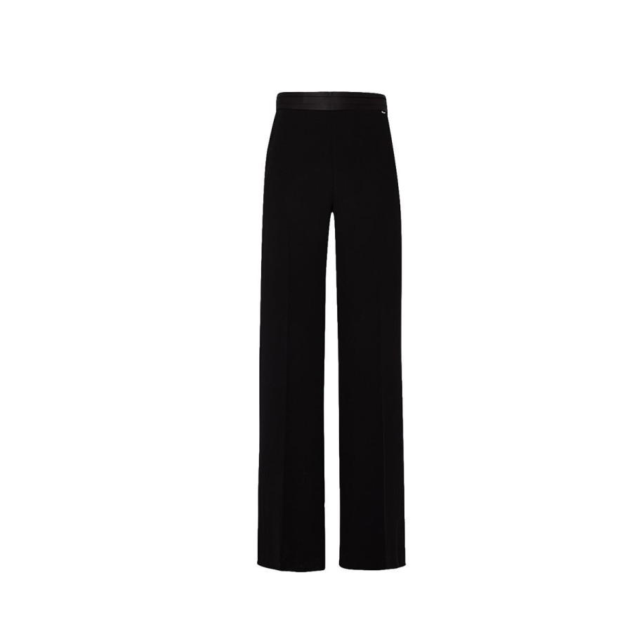 Donna Liu Jo Jeans / Pantaloni | Pantaloni Donna Liu Jo A Palazzo Black Ca3176 123