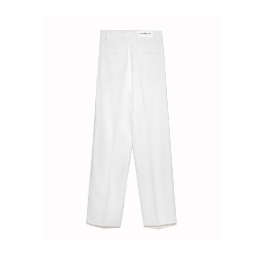 Donna Hinnominate Jeans / Pantaloni | Pantalone Donna Hinnominate Dritto Etk Personalizzata White Hnw814 123