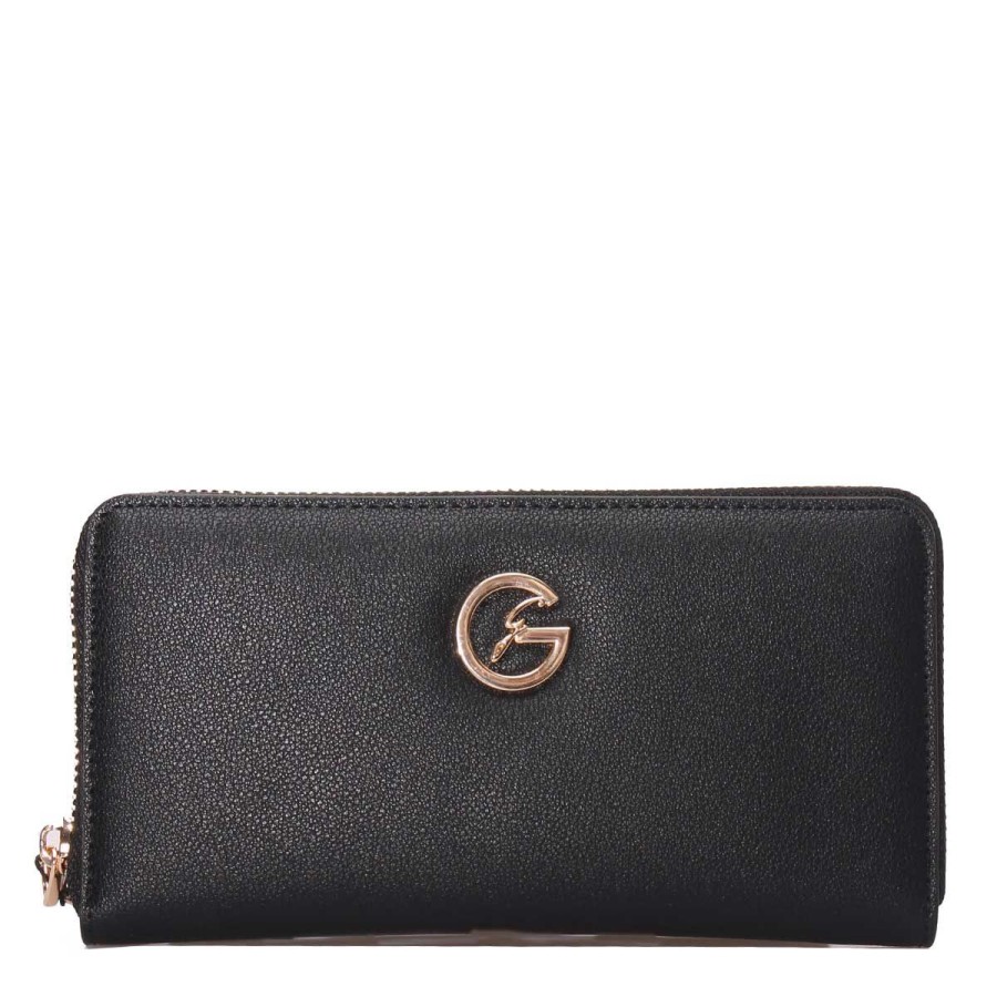 Donna Gattinoni Portafogli | Portafoglio Donna Gattinoni Roma Wallet All Around Zip Large Lady Black Bendy8264 123