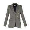 Donna Liu Jo Capispalla | Giacca Donna Liu Jo Blazer Chevron Jaquard Grigio Cf3315 223