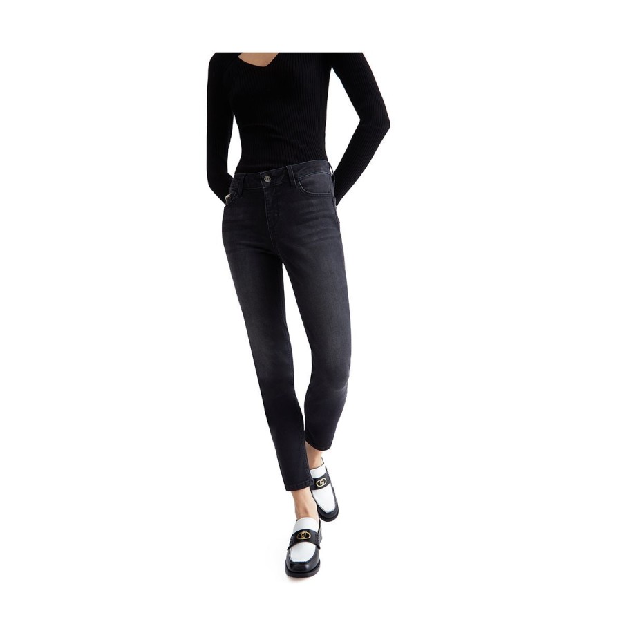 Donna Liu Jo Jeans / Pantaloni | Jeans Donna Liu Jo Ideal Skinny B.Up Nero Uf3001 223