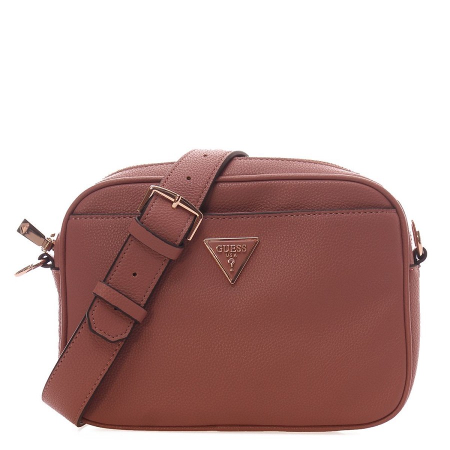 Donna Guess Borse A Spalla | Borsa Donna Guess Camera Bag Meridian Rosewood Hwbg8778 223