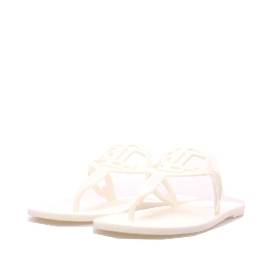 Donna Ralph Lauren Calzature | Scarpa Donna Ralph Lauren Sandal Audrie White 860803 122