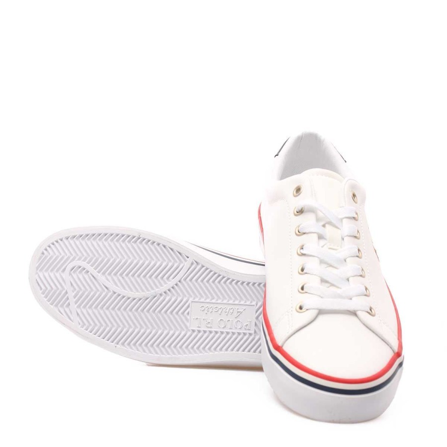 Uomo Ralph Lauren Sneakers | Scarpe Uomo Ralph Lauren Sneakers Longwood Deck White 861061 122