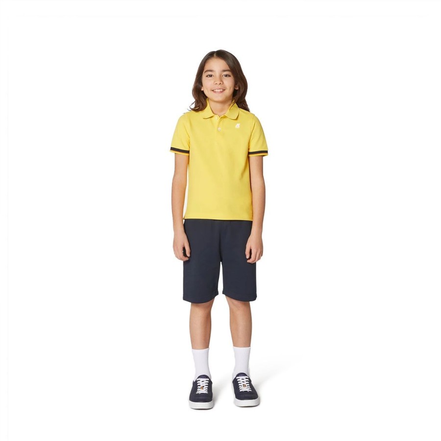 Kid & Youth K-Way T Shirt | Polo Kid & Youth K-Way Vincent Yellow K2128K Co