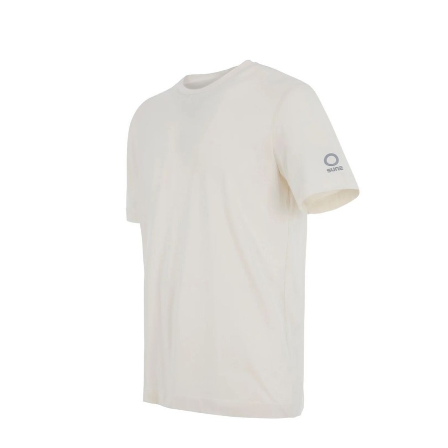 Uomo Suns Abbigliamento | T Shirt Uomo Suns Paolo Photo In Cotone Off White Tss01048U 123