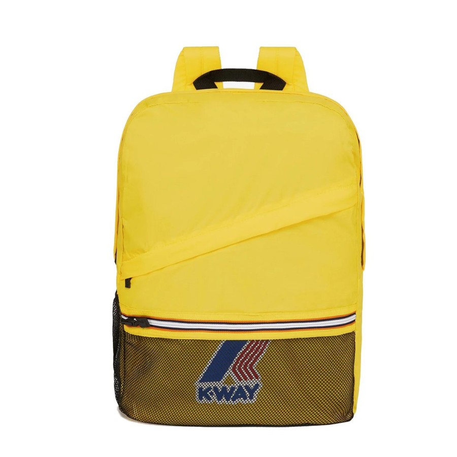 Donna K-Way Zaini | Zaino Unisexk-Way Backpack Le Vrai 3.0 Francois Yellow Dark K006X60 Co