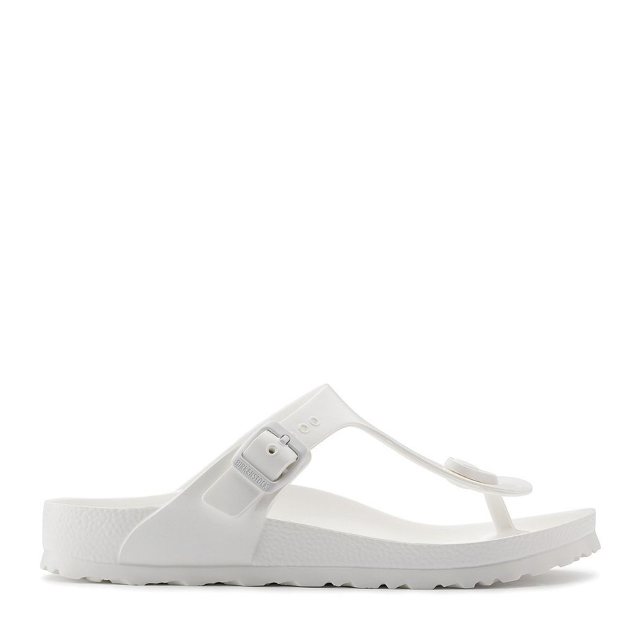 Donna Birkenstock Calzature | Infradito Unisex Birkenstock Gizeh Essentials Eva White 128221 Co