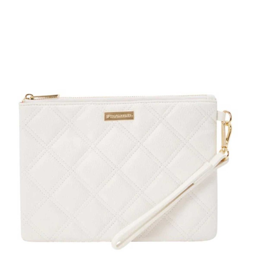 Donna Sprayground Pochette/Beauty | Pochette Unisex Sprayground Riviera White Gold B4279 Co