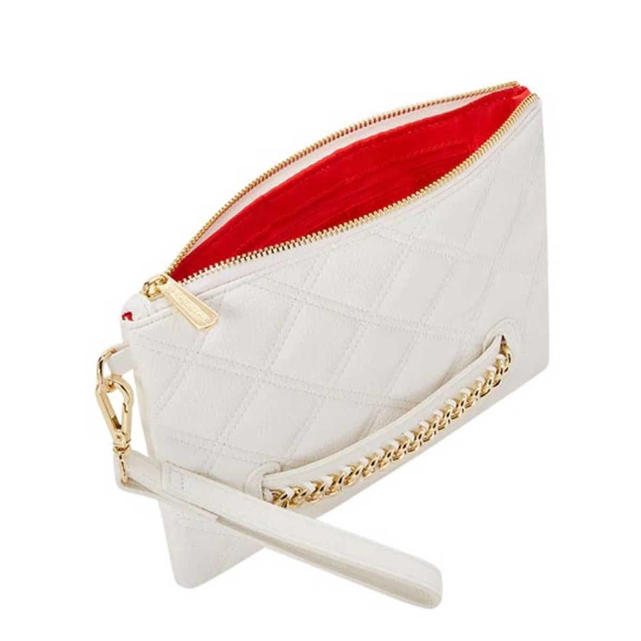 Donna Sprayground Pochette/Beauty | Pochette Unisex Sprayground Riviera White Gold B4279 Co