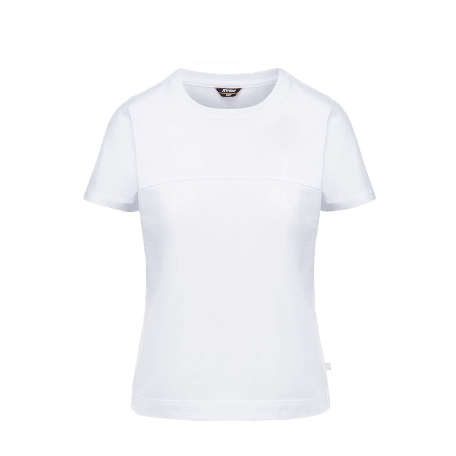 Donna K-Way T Shirt | T-Shirt Donna K-Way Gizelle White K71253W Co