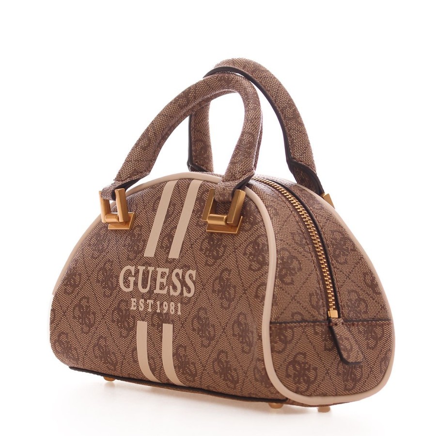 Donna Guess Borse A Spalla | Borsa Donna Guess Bowler Bag Mildred Mini Black N Hwvsb8962 223