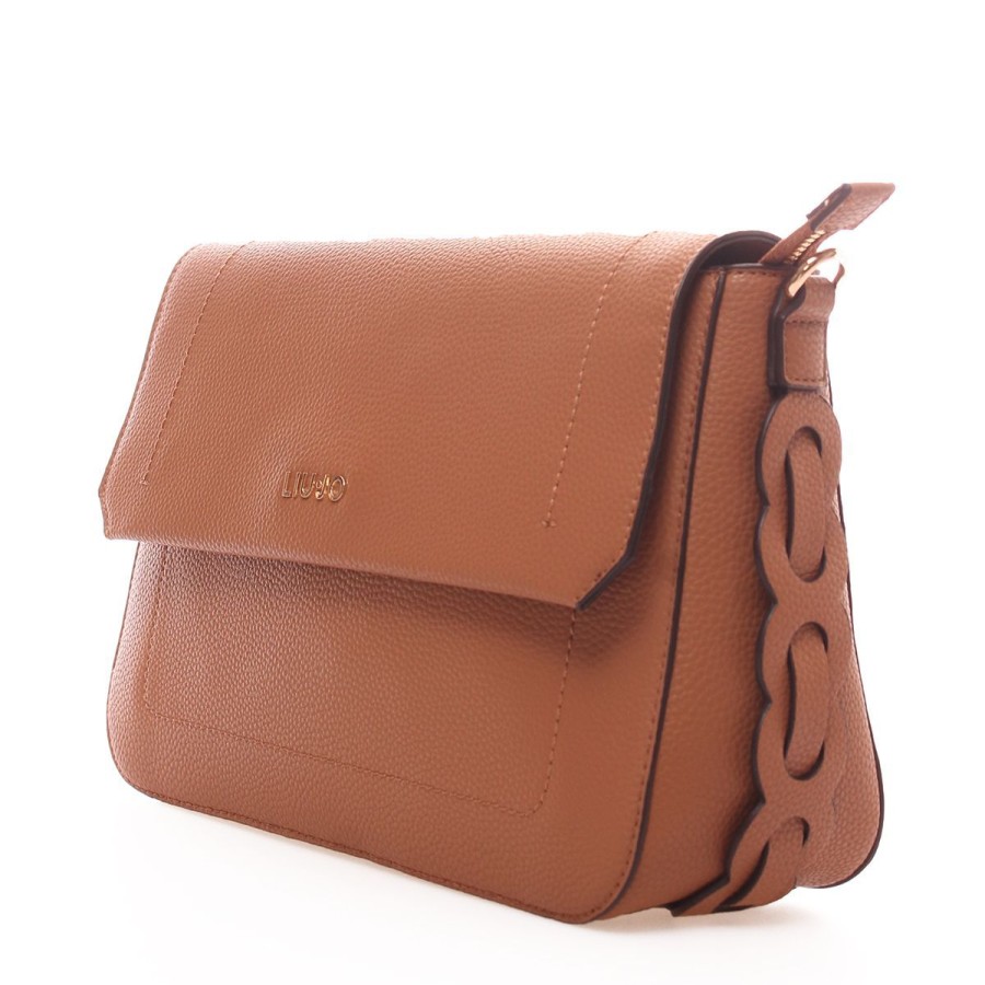 Donna Liu Jo Borse A Spalla | Borsa Donna Liu Jo Messenger Bag Ardisia Brozne Cammello Af3077 223