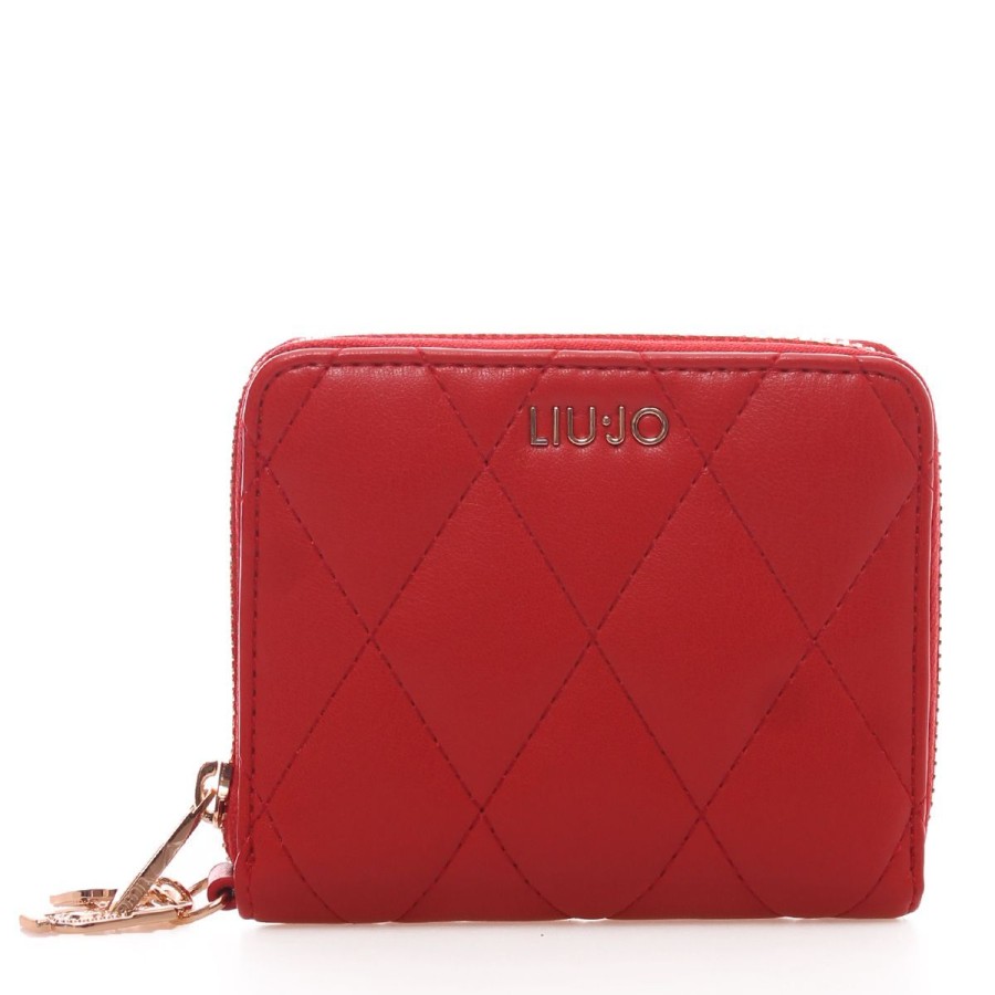 Donna Liu Jo Portafogli | Portafoglio Donna Liu Jo Wallet Ecs Metalasse' Astilbe Strawberry Af3363 223