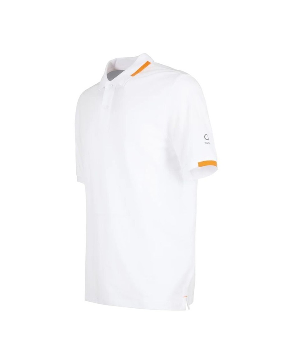 Uomo Suns Abbigliamento | Polo Uomo Suns Federico Classic Tag In Piquet White Pls01037 123