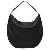 Donna Coccinelle Borse A Mano | Borsa Donna Coccinelle Hobo Bag Pelle Anais Maxi Noir Gh0130 220