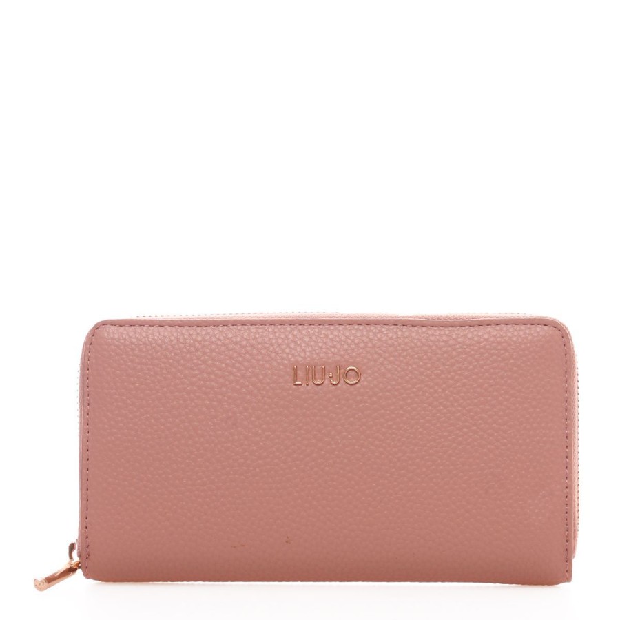 Donna Liu Jo Portafogli | Portafoglio Donna Liu Jo Wallet All Around Zip Caliwen Soft Peach Af3369 223