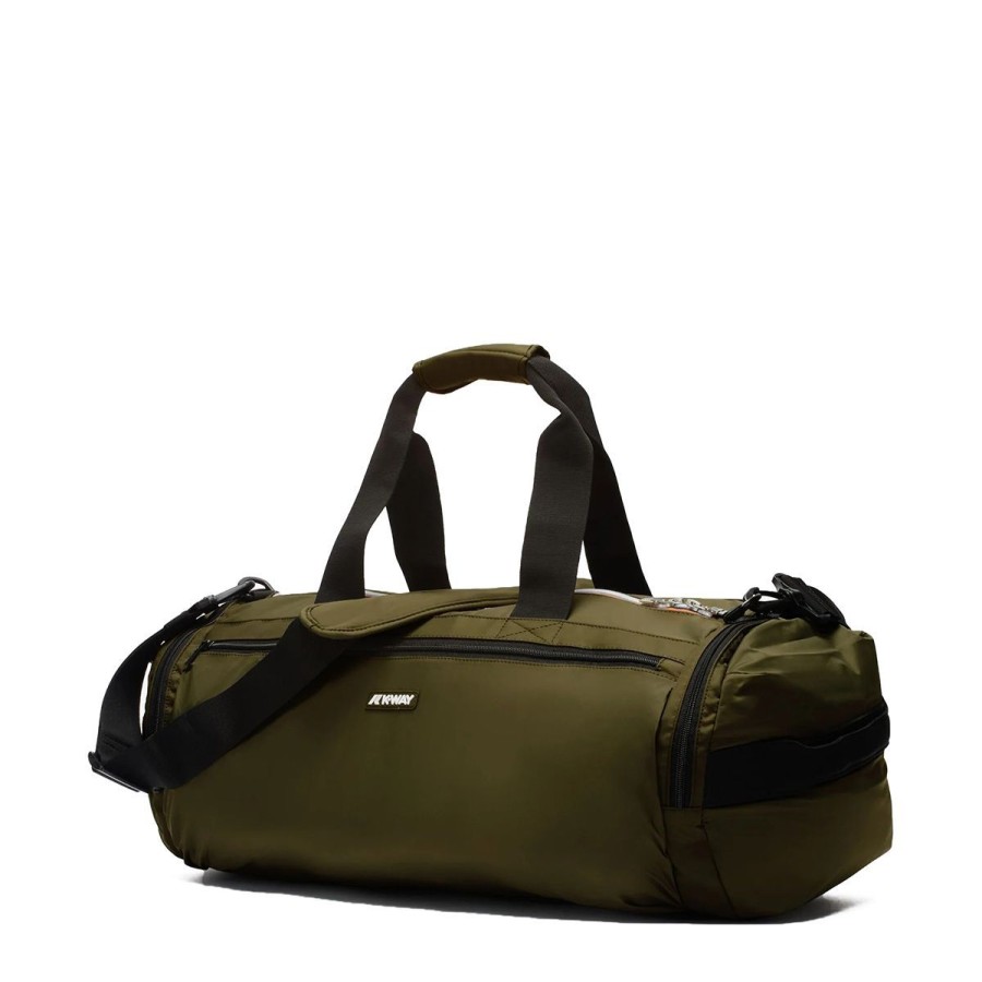 Donna K-Way Borsoni | Borsone Unisex K-Way Travel Bag Mareville M Green Blackish K8116Vw Co