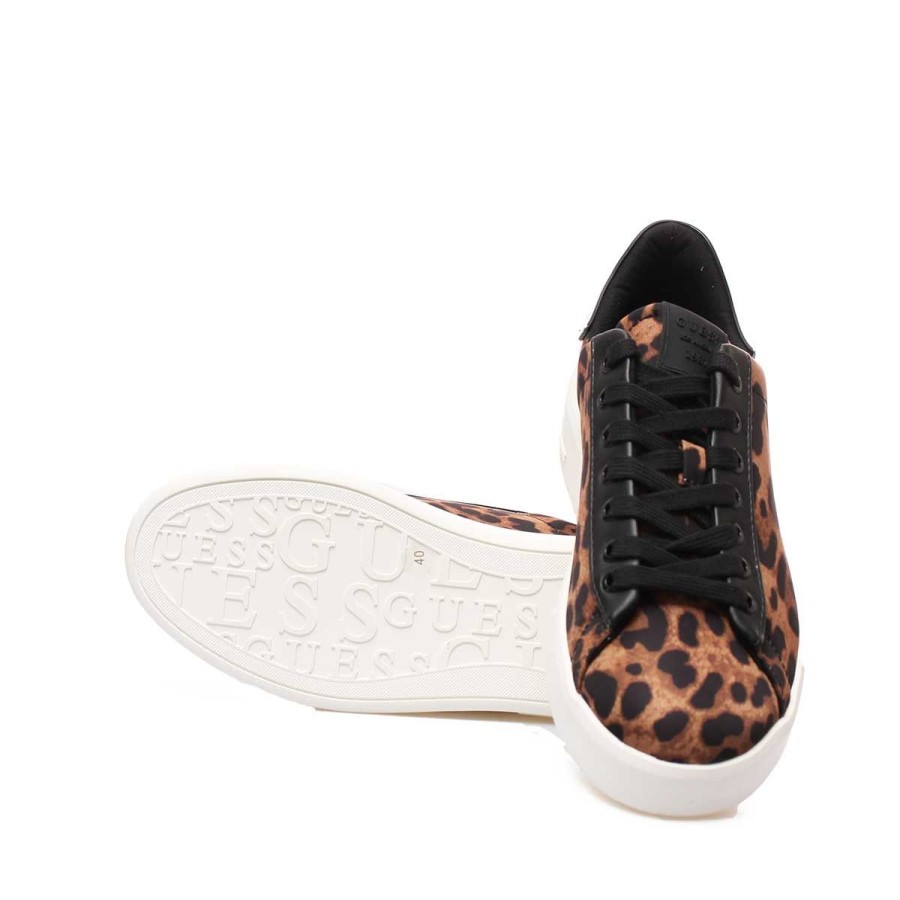 Donna Guess Calzature | Scarpsadonna Guess Rockies4 Animalier Leopard Fl7Rc4Fap 222