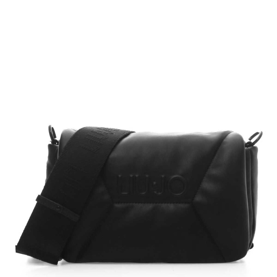 Donna Liu Jo Borse A Spalla | Borsa Donna Liu Jo Hand Bag Con Tracolla Ecs Achanta Black Af3308 223