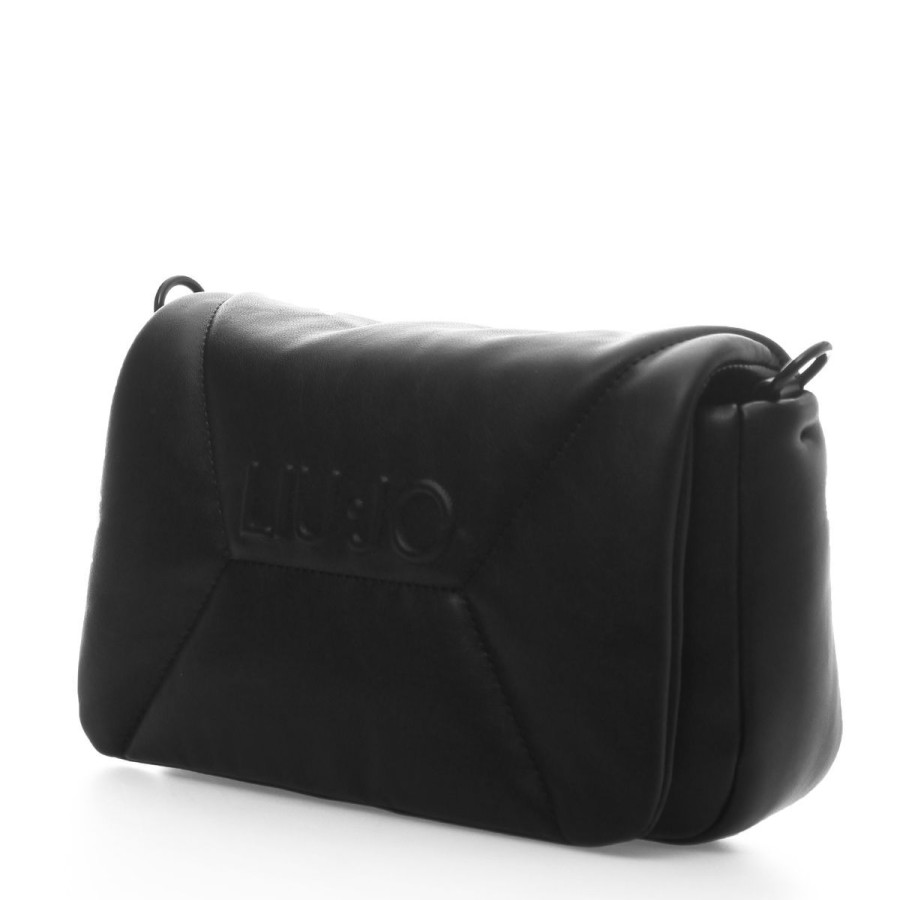 Donna Liu Jo Borse A Spalla | Borsa Donna Liu Jo Hand Bag Con Tracolla Ecs Achanta Black Af3308 223